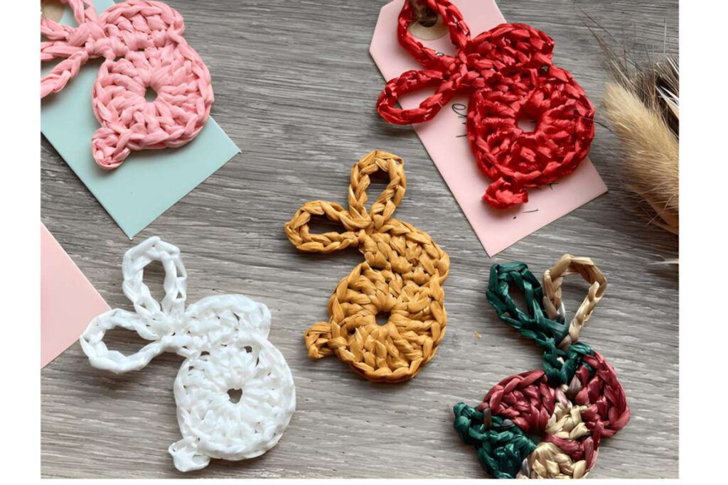 Mini Bunny Crochet Pattern Tag Predictio featuring colorful no sew amigurumi bunnies — no sew amigurumi crochet patterns
