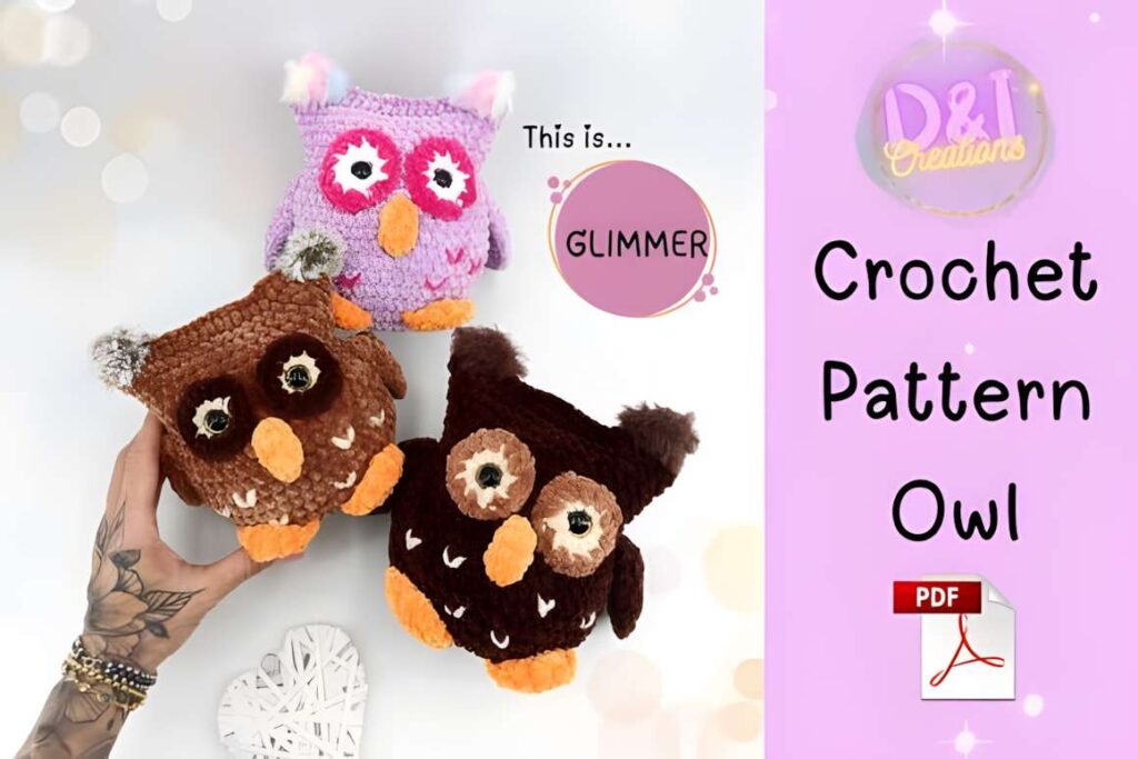 Amigurumi crochet patterns featuring cute owl designs.