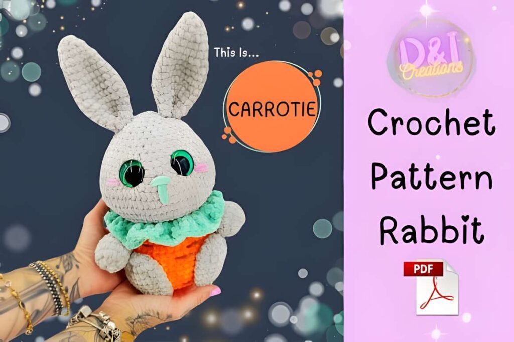 Amigurumi crochet patterns featuring a rabbit design.