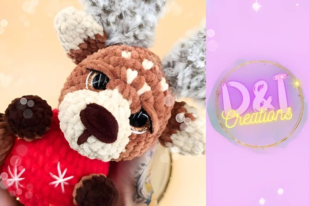 Amigurumi crochet reindeer pattern, perfect for holiday craft fairs. — amigurumi crochet patterns