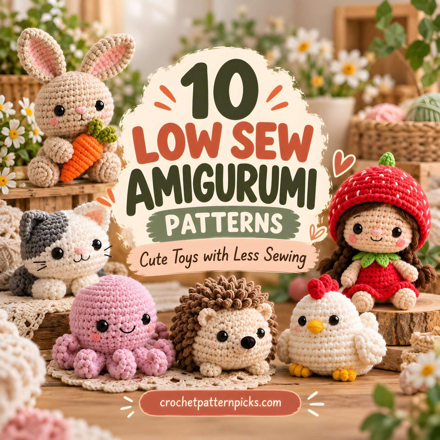 Top 10 Low Sew Amigurumi Crochet Patterns PDF to Download Today